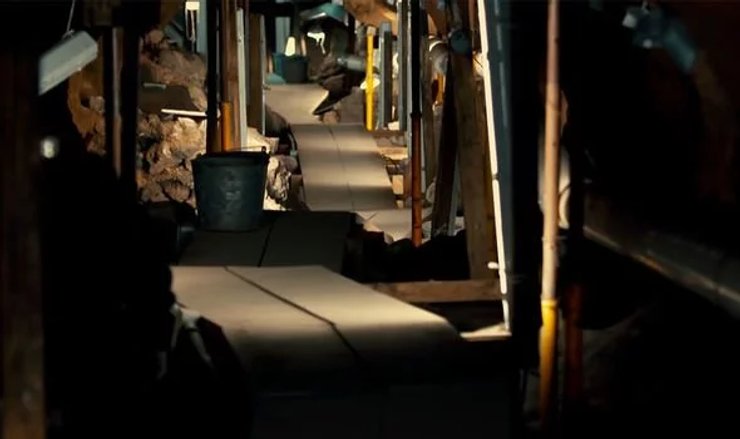 тунель, відро, інструменти, зображення