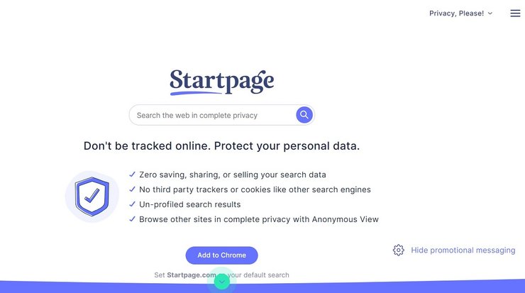 StartPage, поисковая система