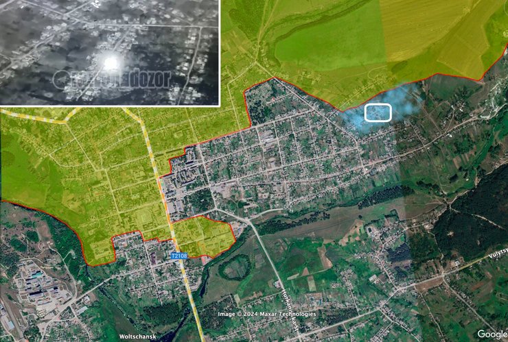 Бої на сході, Вовчанськ, карта, бої, ЗС РФ, ЗСУ, 19 липня, Bild, Рьопке