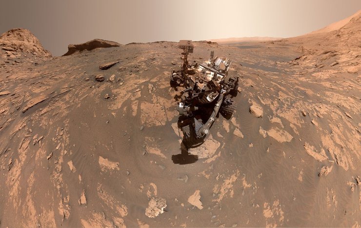 марсоход Curiosity, Красная планета, горные породы, снимок