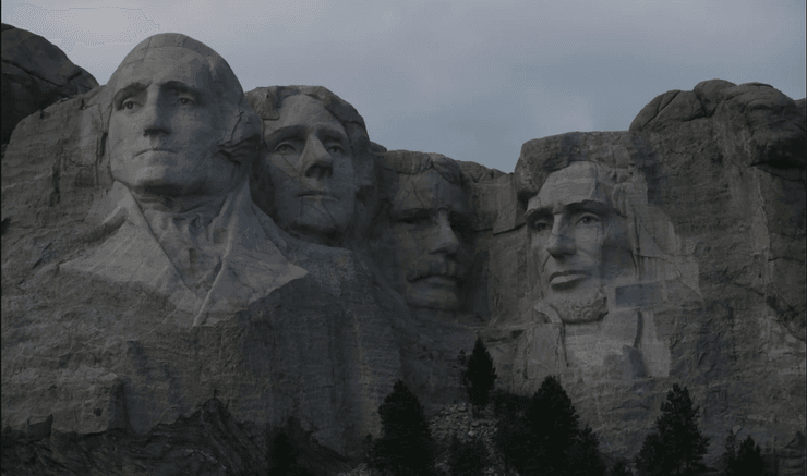 Скульптури президентів США на горі Рашмор у Південній Дакоті