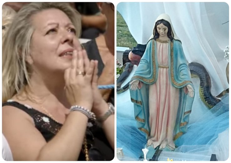 Джізелла Кардія статуя Діви Марії