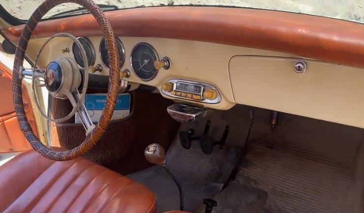 Porsche 356 1959, Porsche 356, Porsche 356 A, спорткар Porsche, заброшенные авто