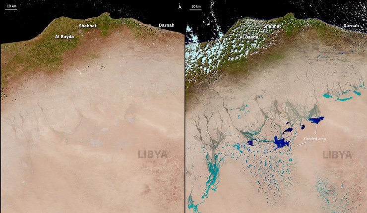 Ливия, ураган, наводнение