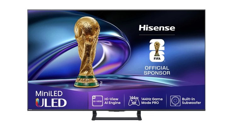 Телевізор Hisense MiniLED 75" 75E8Q найкращі телевізори 2025 року