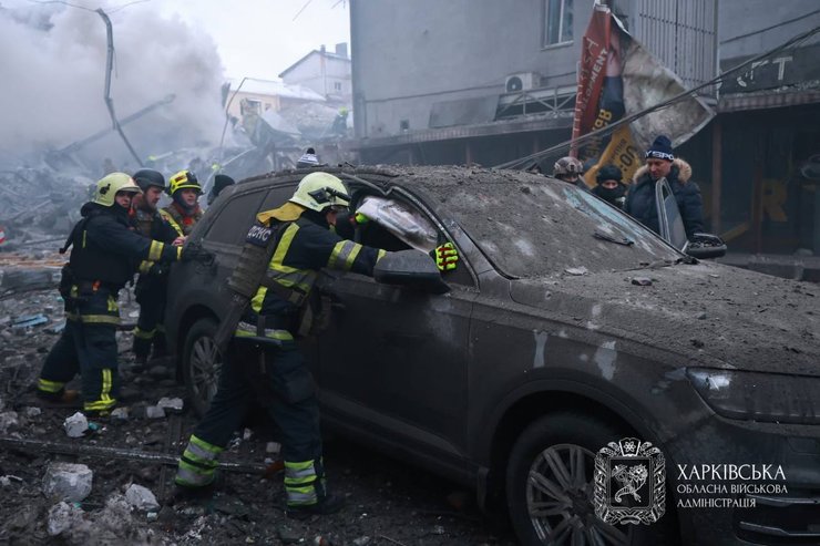 Удар по Харкову 2 січня — приліт у центр Харкова