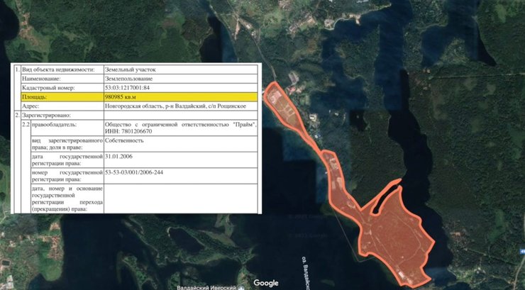 дача путина, Валдай, розслідування ФБК