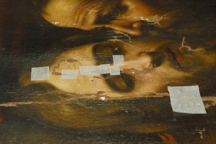 Відновлена картина "Поцілунок Іуди" Відновлена картина "Поцілунок Іуди"