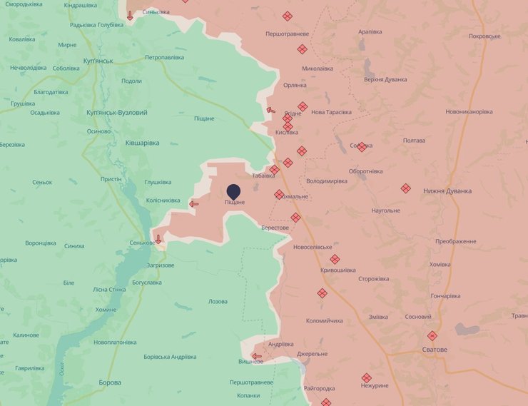 Карта боевых действий