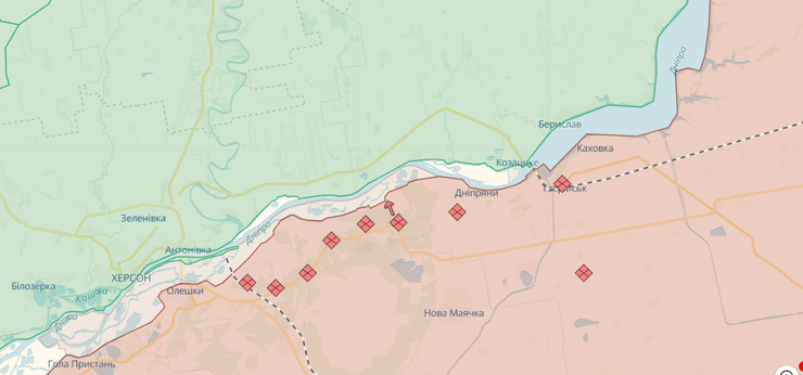 левый берег Днепра