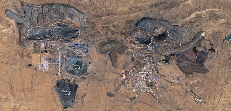 китай, видобуток рідкоземельних металів