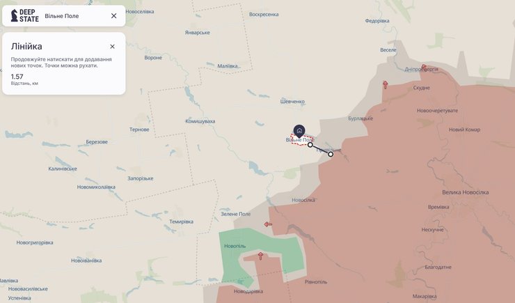 Наступ РФ, Вільне Поле, Новопавлівський напрямок, 18 травня, карта, DeepState