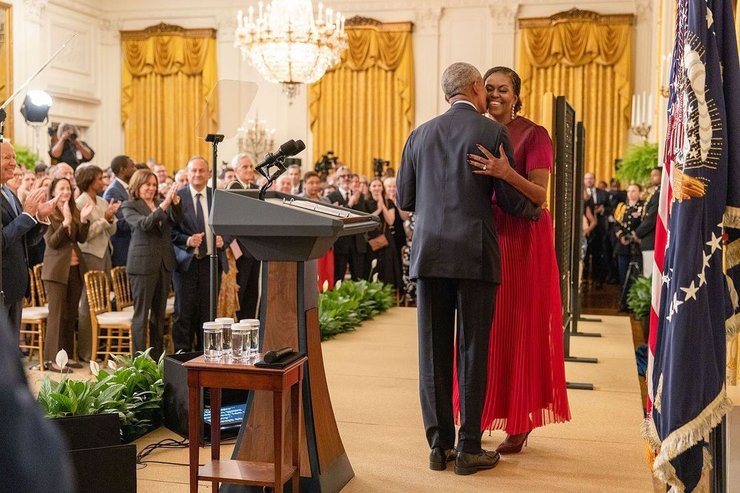 Мишель Обама, барак обама, джо байден, белый дом, потрет, Джилл Байден, президент сша