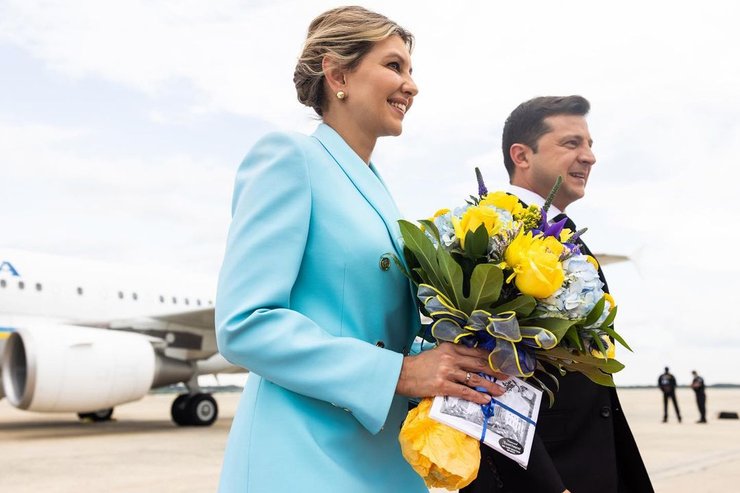 зеленский и зеленская, сша, фото