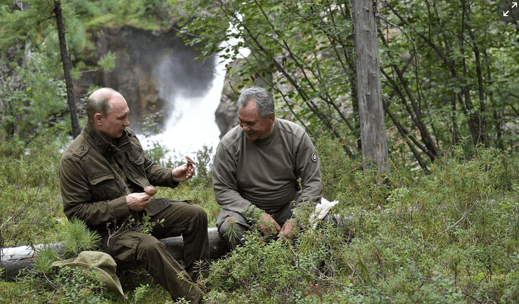 Путін, Шойгу, тува