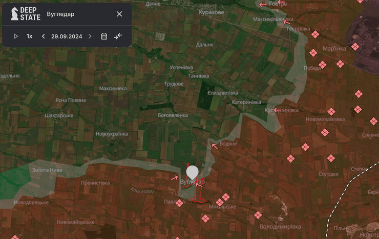 Карта боевых действий