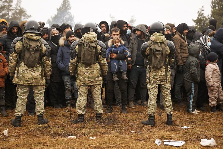 Білорусь, біженці, кордон, Польща, фото