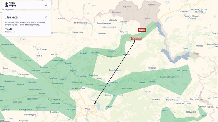 Наступление РФ в Сумской области угрожает Локне и Юнаковке