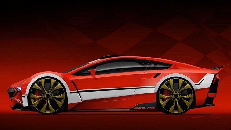 Skoda 200 RS, спорткар Skoda, концепт-кар Skoda
