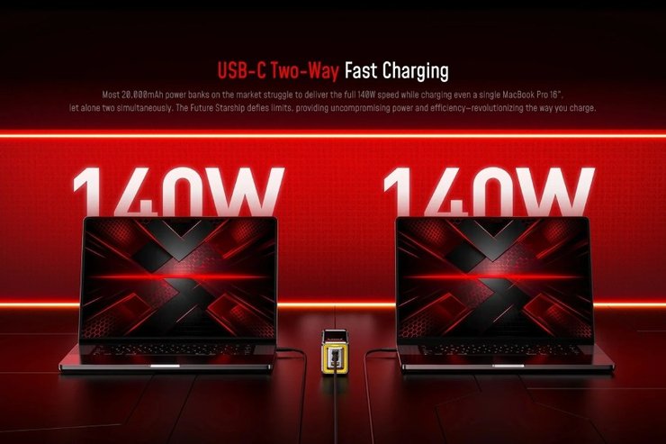 Повербанк Aohi Future Starship Pro 310 Вт зарядка ноутбуков