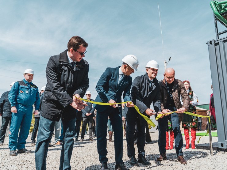 Торжественное открытие 14-й станции дегазации в апреле 2021 (г. Тернополь)