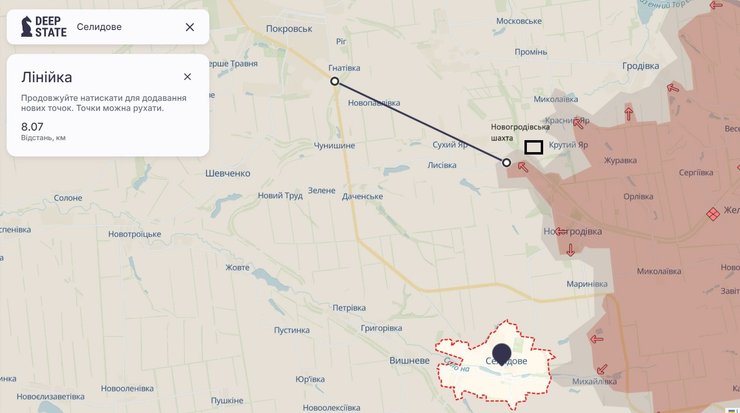 Бои на Донбассе, Покровск, Селидово, Новогродовка, карта, DeepState, 28 августа
