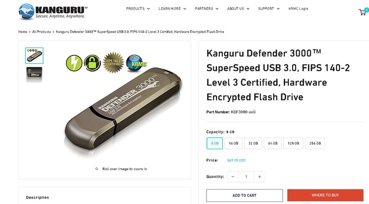 Kanguru Defender, BitDefender, USBtoCloud, шифрование файлов