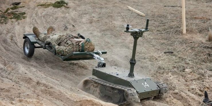 КНЛР-Е, робот, евакуація