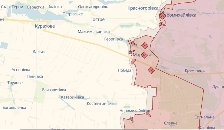 Захваченная Марьинка