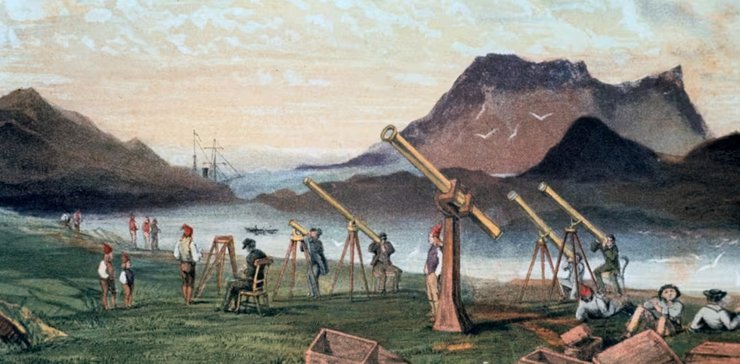 колумб, місячне затемнення, затемнення