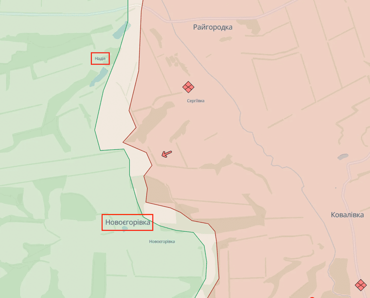 Куп’янськ, мапа бойових дій, Лимано-Куп’янський напрям