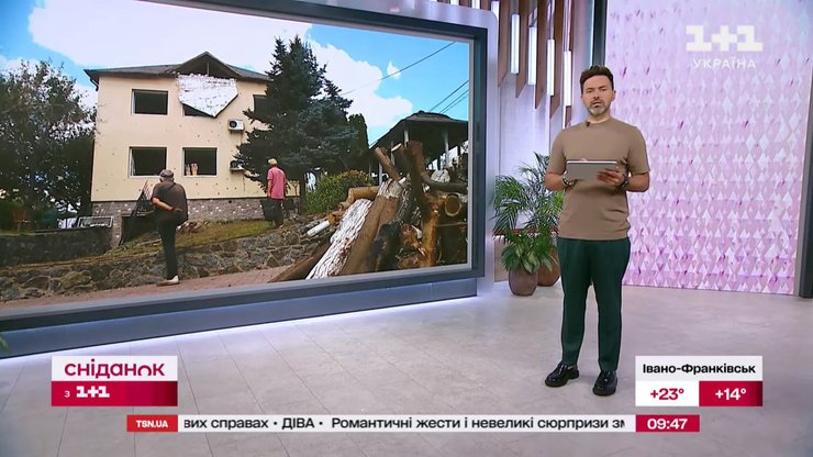 Последствия атаки 8 августа в доме Маргариты Сичкарь