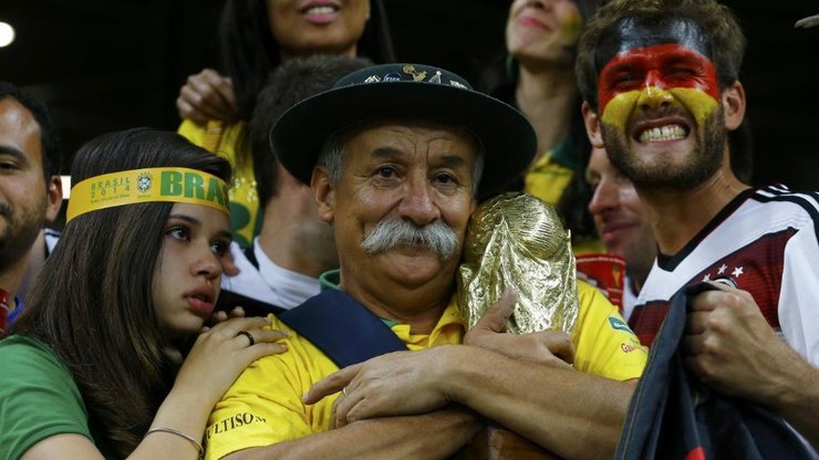 бразильские болельщики, матч бразилия - германия