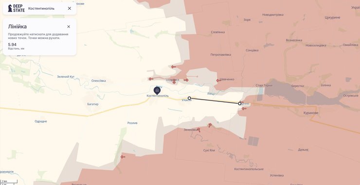 Бои на Донбассе, Курахово, карта, 13 февраля, DeepState