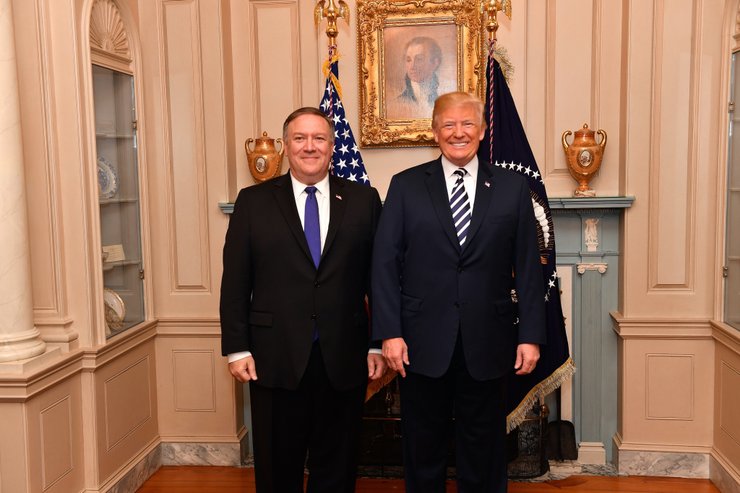 Майк Помпео, Дональд Трамп