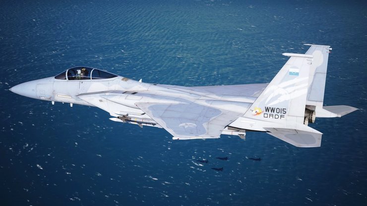 винищувачі f-15c/d, истребители вс сша, американский истребитель,