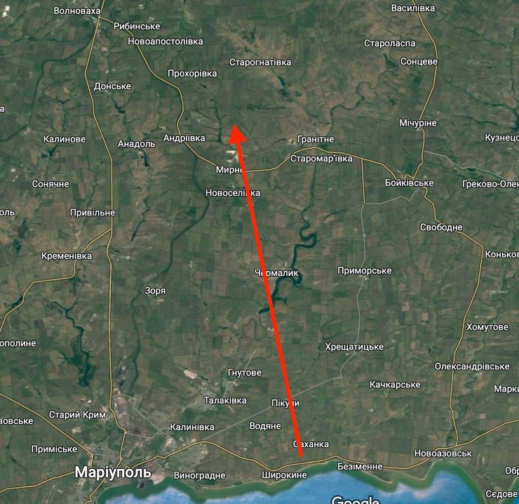 Карта переміщення російської техніки, важка техніка