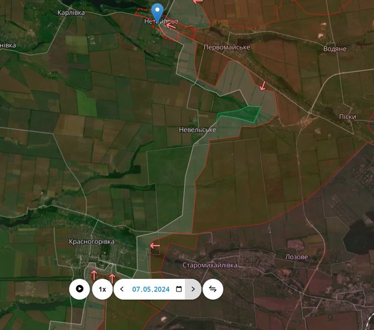 Бои на Донбассе, Красногоровка, Нетайлово, 7 мая