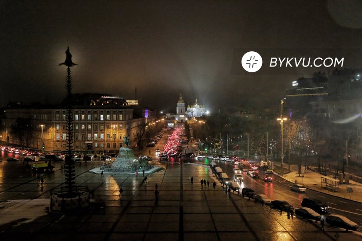елка в шляпе, елка, софиевская площадь, киев