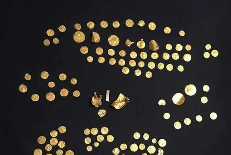 монеты, золото, снимок