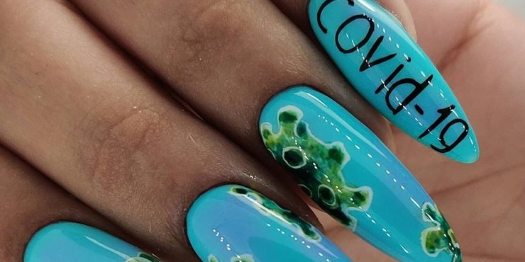 Маникюр тренды 2020, маникюр коронавирус 2020, маникюр ковид 2020