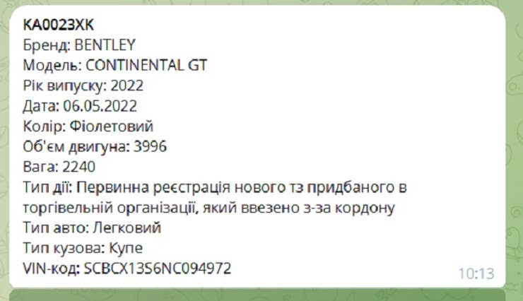 Bentley Continental GT, Bentley Continental, номера авто, украинские номера, украинские номера