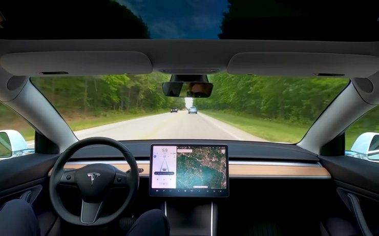 Салон Tesla Model 3, Электромобиль Tesla, Tesla Model 3 с пробегом, Tesla Model 3 с пробегом