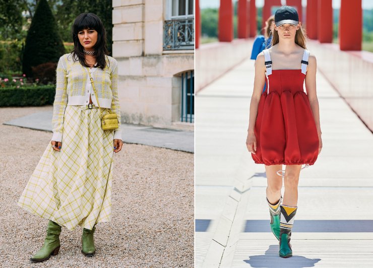 Ковбойские сапоги осень 2021 фото