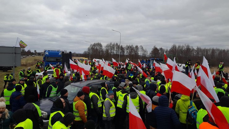 Блокада границы Польши