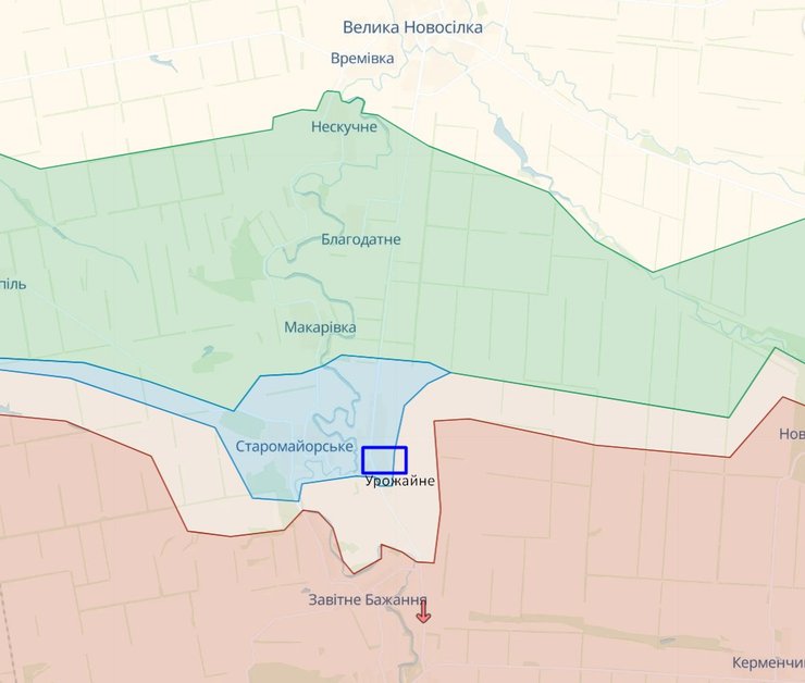 Ситуация возле Урожайного