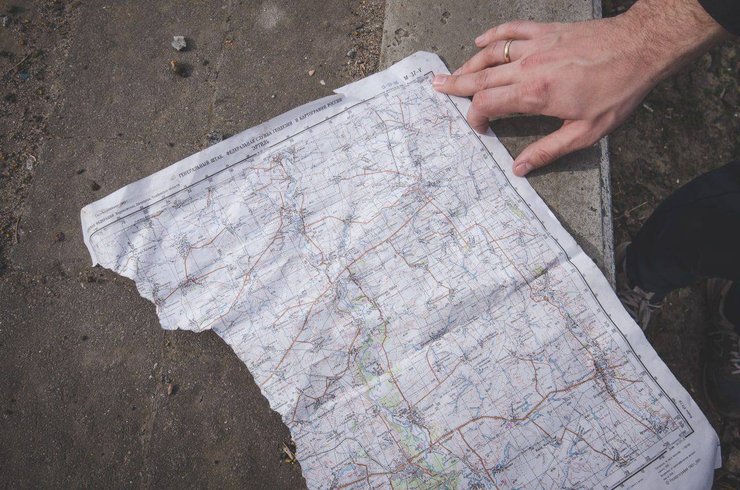 карта місцевості Росії