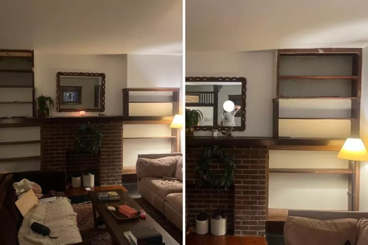 Находка в стене, ремонт, старинный дом, книжные полки, замуровали в стене, спрятан 50 лет, дому нужен ремонт, ремонт своими руками, соцсети