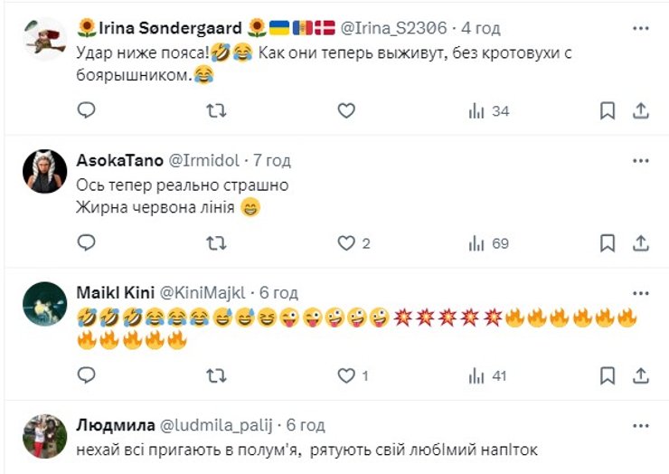 Удары по РФ, удар по спиртзаводам, комментарий о страданиях россиян