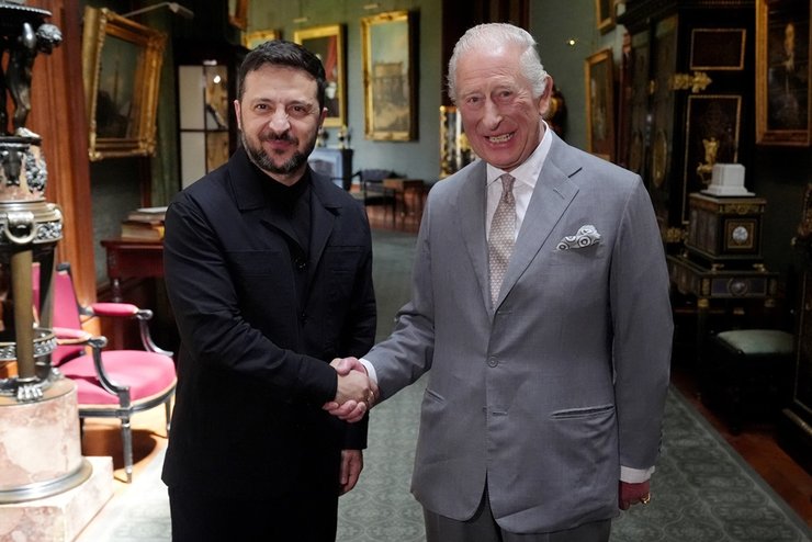 Владимир Зеленский, Зеленский встреча  с чарльзом, Чарльз третий, Виндзорский замок